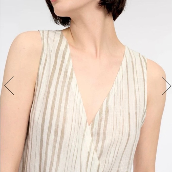 Splendid NWOT Striped Canyon Cross Tank Size XS Linen Blend - Picture 3 of 6